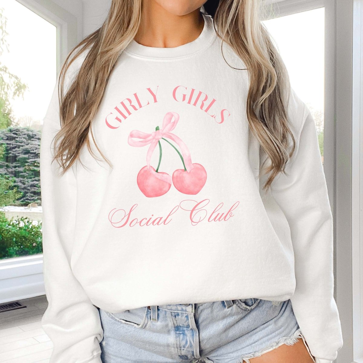 Girly Girls Social Club Sweatshirt - Limeberry Designs