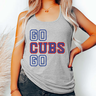 Go Cubs Go Graphic Tank - Limeberry Designs