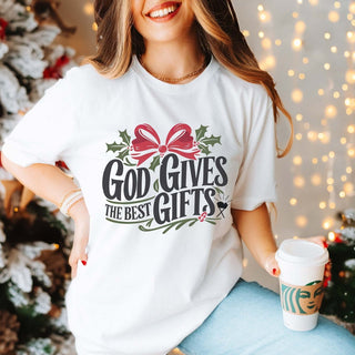 God Gives The Best Gifts Bella Graphic Tee - Limeberry Designs