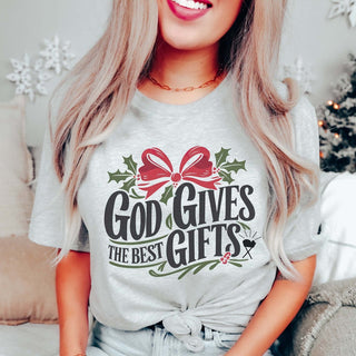 God Gives The Best Gifts Bella Graphic Tee - Limeberry Designs