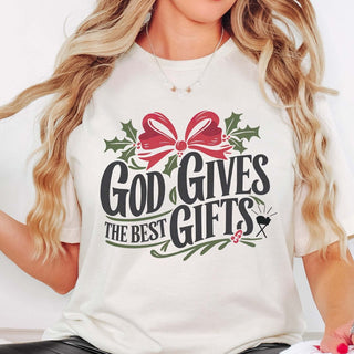 God Gives The Best Gifts Bella Graphic Tee - Limeberry Designs