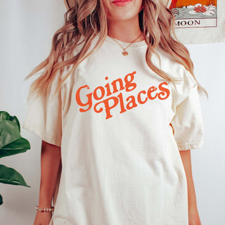 Going Places Wholesale Graphic Comfort Color Tee - Limeberry Wholesale
