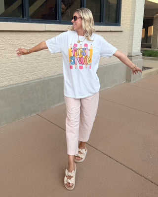 Grade Level Pencil Teacher Comfort Color Graphic Tee