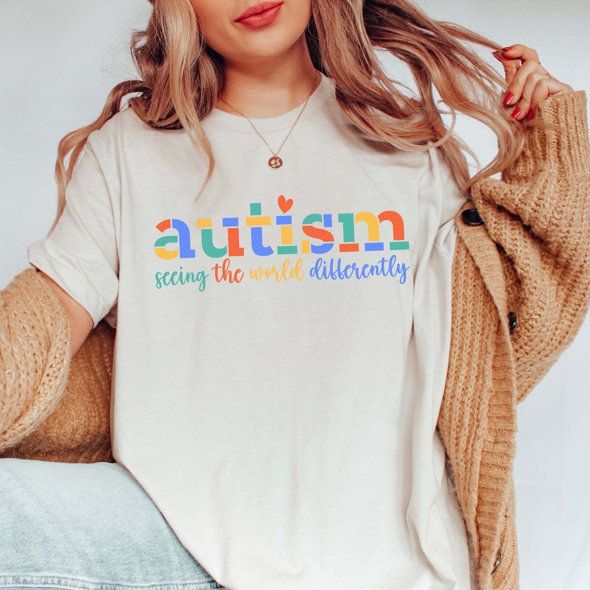 Graphic of the Month- Seeing The World Differently Autism Awareness Tee - Limeberry Designs