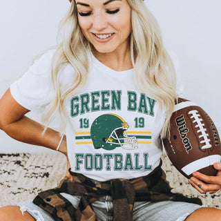 Green Bay Football Bella Graphic Tee - Limeberry Designs