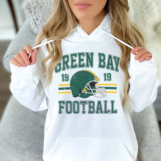 Green Bay Football Graphic Hoodie - Limeberry Designs