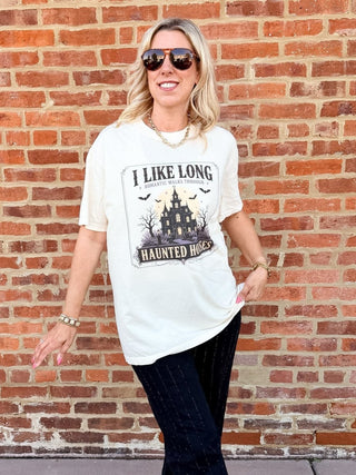 Haunted House Romantic Walks Comfort Color Tee - Limeberry Designs
