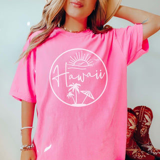 Hawaii Circle Comfort Color Wholesale Tee - Quick Shipping - Limeberry Designs