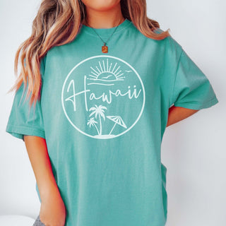 Hawaii Circle Comfort Color Wholesale Tee - Quick Shipping - Limeberry Designs