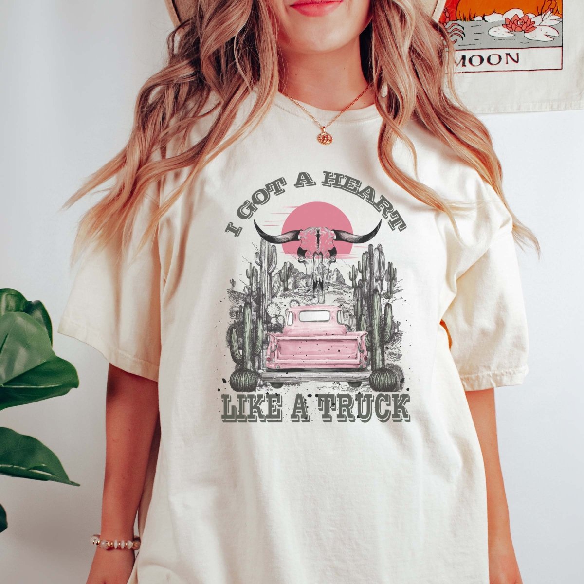 Heart Like A Truck Comfort Color Tee - Fast Shipping - Limeberry Designs
