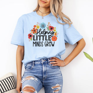 Helping Little Minds Grow Bella Graphic Tee - Limeberry Designs