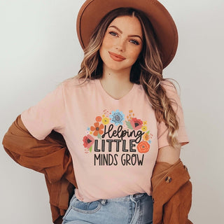 Helping Little Minds Grow Bella Graphic Tee - Limeberry Designs