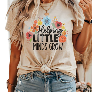 Helping Little Minds Grow Bella Graphic Tee - Limeberry Designs
