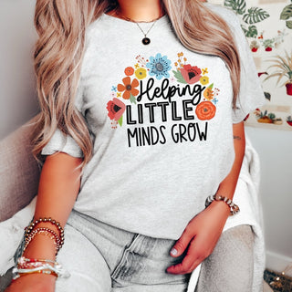 Helping Little Minds Grow Bella Graphic Tee - Limeberry Designs