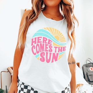 Here Comes The Sun Comfort Color Tank - Limeberry Designs