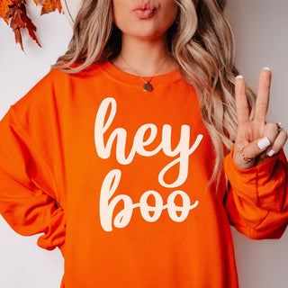 Hey Boo Crew Sweatshirt - Limeberry Designs