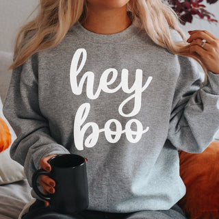 Hey Boo Crew Sweatshirt - Limeberry Designs