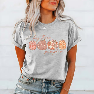 Hey There Pumpkin Wholesale Bella Graphic Tee - Fast Shipping - Limeberry Designs