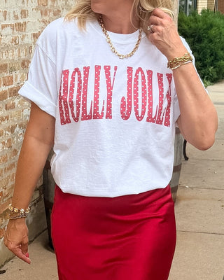 Holly Jolly Polka Dot Comfort Color Tee - Limeberry Designs