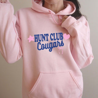 Hunt Club Cougars Star Heart & Bow Sweatshirts & Hoodies - Hunt Club Elementary - Limeberry Designs