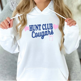 Hunt Club Cougars Star Heart & Bow Sweatshirts & Hoodies - Hunt Club Elementary - Limeberry Designs