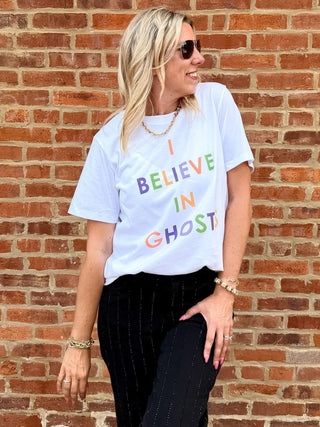 I Believe in Ghosts Comfort Color Tee - Limeberry Designs