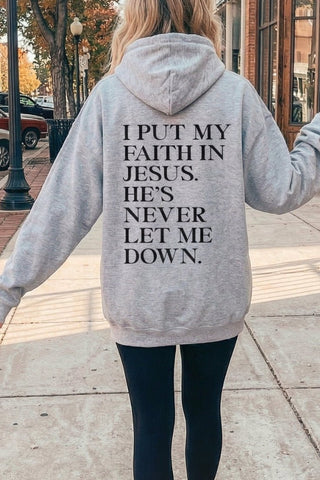 I Put My Faith In Jesus Hoodie - Limeberry Designs