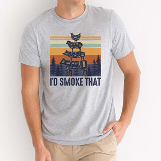 I'd Smoke That Grilling Graphic Tee - Limeberry Designs