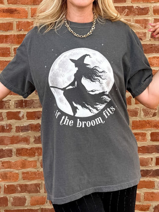 If the Broom Fits Comfort Color Tee - Limeberry Designs