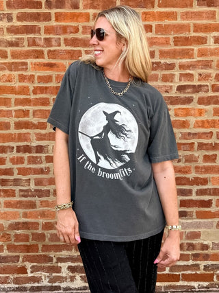 If the Broom Fits Comfort Color Tee - Limeberry Designs