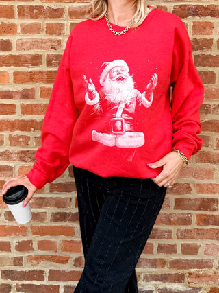 Vintage Magical Santa Claus Graphic Sweatshirt