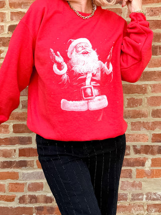 Vintage Magical Santa Claus Graphic Sweatshirt