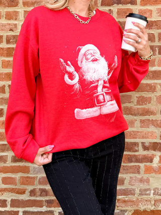 Vintage Magical Santa Claus Graphic Sweatshirt