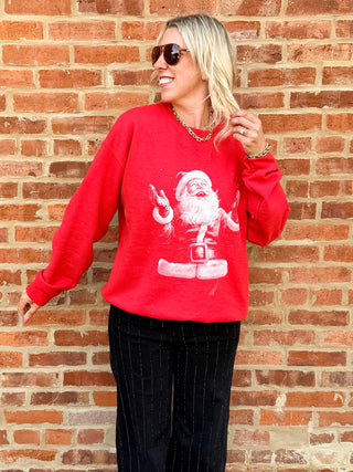 Vintage Magical Santa Claus Graphic Sweatshirt