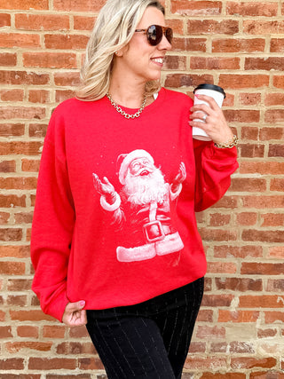 Vintage Magical Santa Claus Graphic Sweatshirt