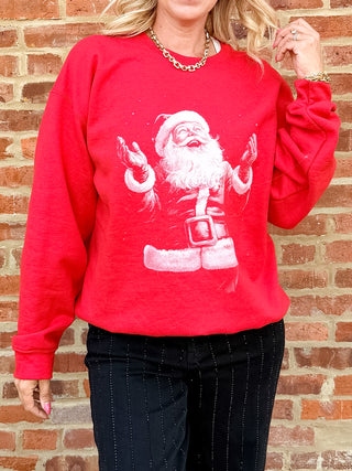 Vintage Magical Santa Claus Graphic Sweatshirt