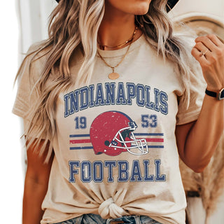 Indianapolis Football Bella Graphic Tee - Limeberry Designs