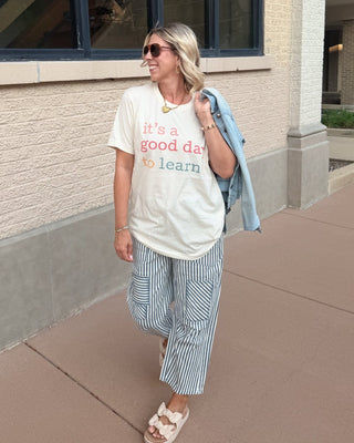 It’s a Good Day to Learn Teacher Bella Graphic Tee - Limeberry Designs
