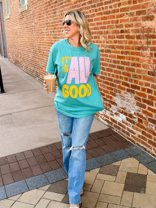 It's All Good Graphic Comfort Color Tee - Limeberry Designs