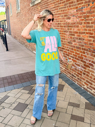 It's All Good Graphic Comfort Color Tee - Limeberry Designs