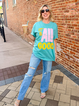 It's All Good Graphic Comfort Color Tee - Limeberry Designs