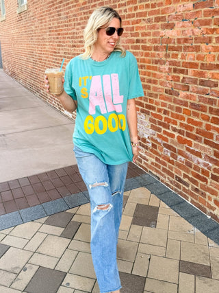 It's All Good Graphic Comfort Color Tee - Limeberry Designs