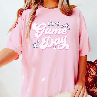 It's Gameday Groovy Stars Comfort Color Tee - Limeberry Designs