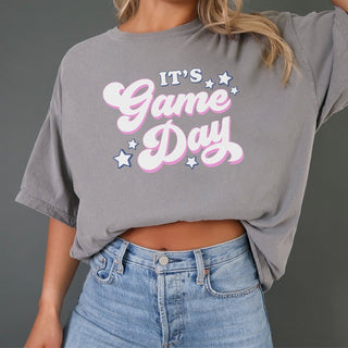 It's Gameday Groovy Stars Comfort Color Tee - Limeberry Designs