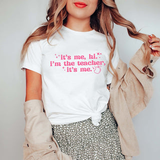 Its Me, Hi, I'm the Teacher Bella Graphic Tee - Limeberry Designs