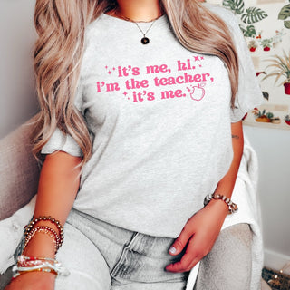 Its Me, Hi, I'm the Teacher Bella Graphic Tee - Limeberry Designs