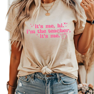 Its Me, Hi, I'm the Teacher Bella Graphic Tee - Limeberry Designs