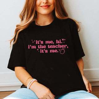 Its Me, Hi, I'm the Teacher Bella Graphic Tee - Limeberry Designs