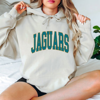 Jaguars Collegiate Letter Graphic Sweatshirt + Hoodie