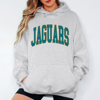 Jaguars Collegiate Letter Graphic Sweatshirt + Hoodie